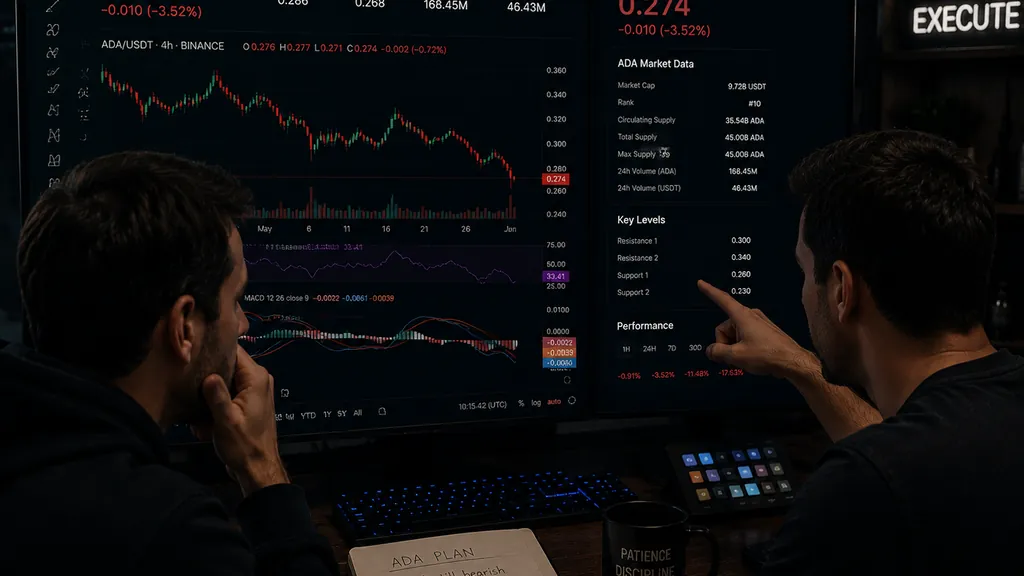 Cardano Drops Below $0.28 as Futures Market Sentiment Turns Bearish
