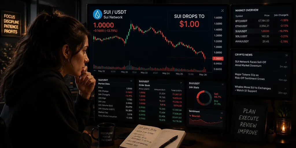 Sui Falls 10% on Friday, Extending Five-Day Decline Amid Weak Retail Demand