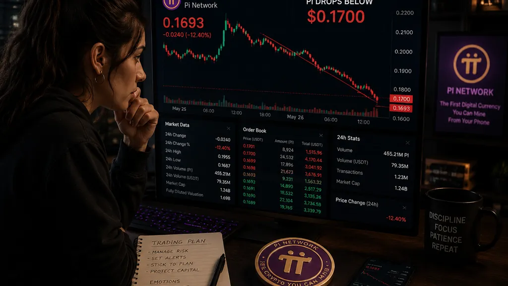 Pi Network Token Struggles Below $0.17 as Technical Pressure Mounts