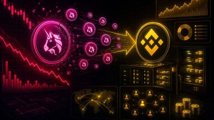 Uniswap Falls as Binance Sees Extreme Inflow Spike of 5M Tokens
