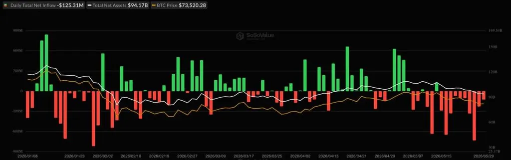 Bitcoin ETFs Enter 10-Day Outflow Streak Amid Shifting Institutional Flows