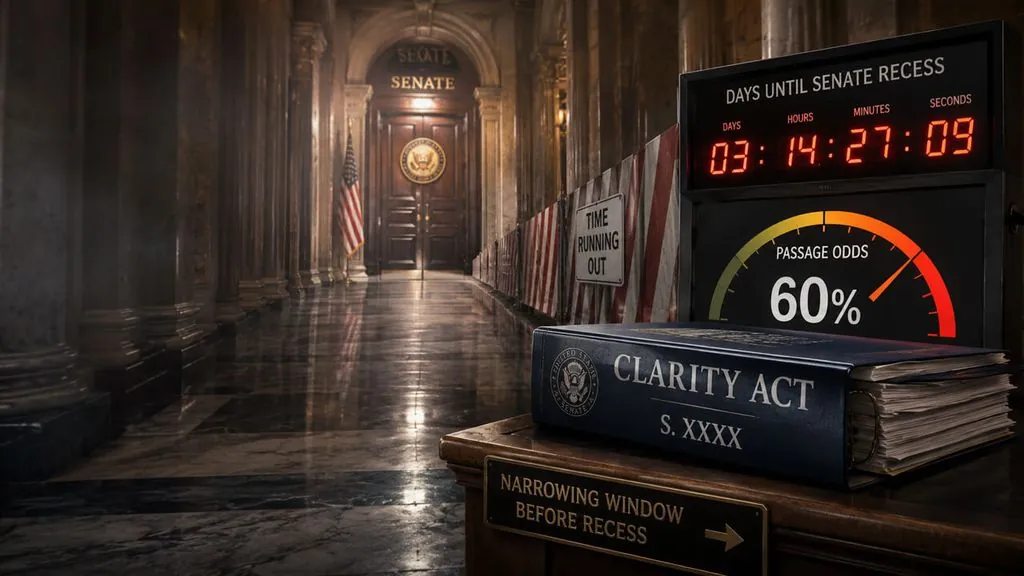 CLARITY Act Passage Odds Fall to 60% in 2026, Galaxy Digital Revises