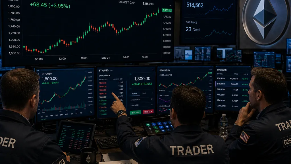 BitMine Raises ETH Holdings to 5.62 Million Coins as Ethereum Holds Above $1,800