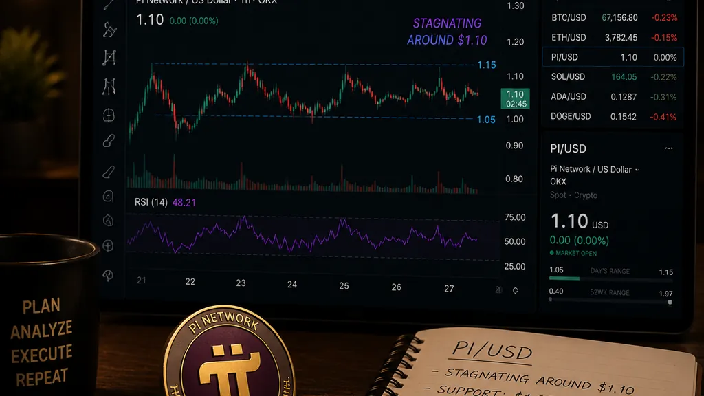Pi Network Falls Below $0.1300 as Seller Pressure Persists