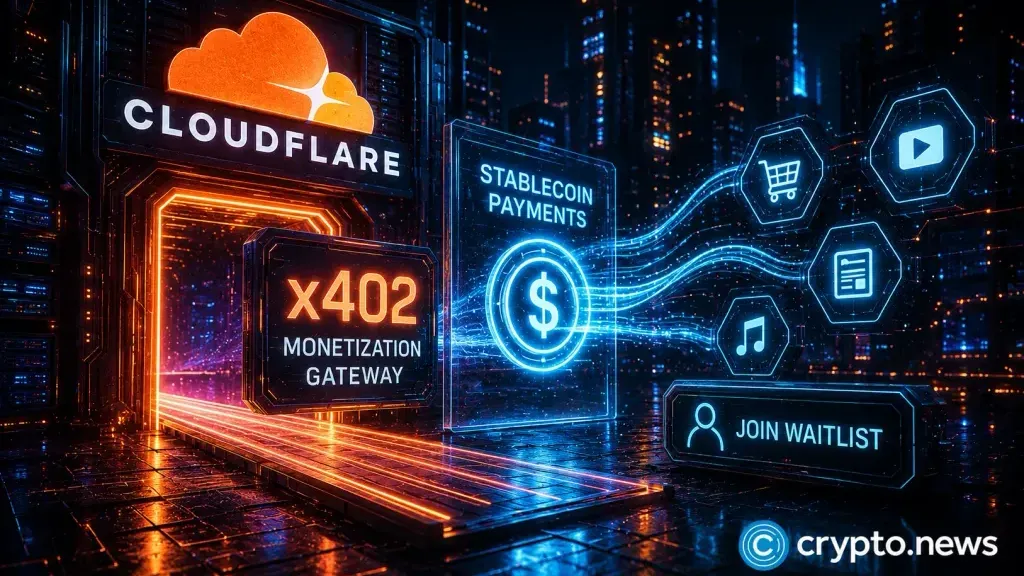 Cloudflare Opens Waitlist for x402 Stablecoin Monetization Gateway