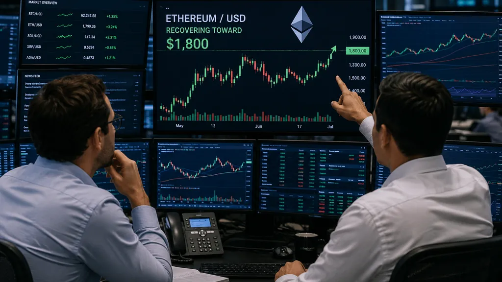 Ethereum Approaches $1,800 as Bulls Test Key Technical Resistance