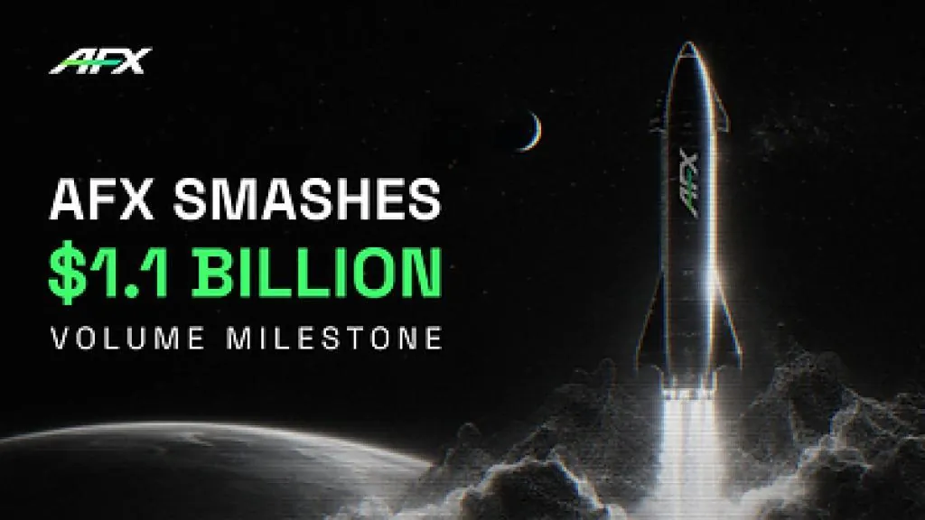 AFX Reaches $1.1 Billion in Trading Volume on On-Chain Derivatives