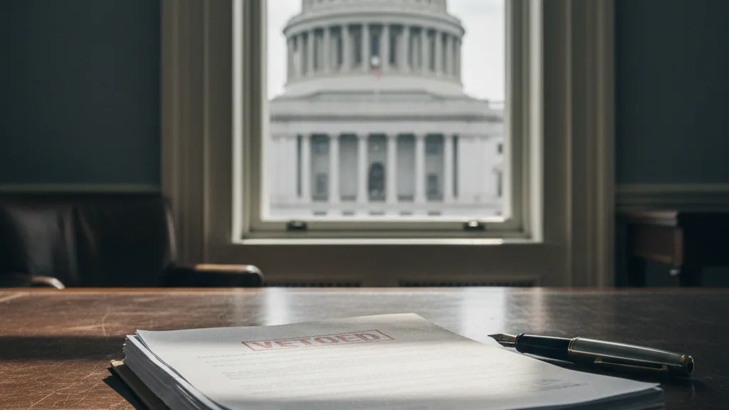 Trump Vetoes Housing Bill as CBDC Ban Provision Advances Toward Law