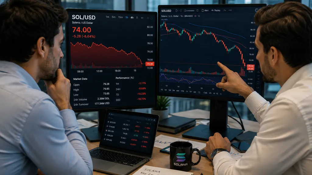 Solana Falls Below $78 Resistance as Spot ETF Outflows Signal Weak Demand