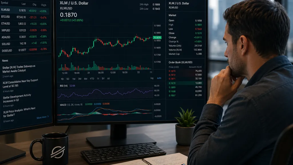 Stellar Derivatives Show Mixed Signals as XLM Consolidates Near Key Resistance