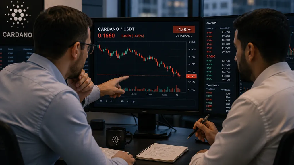 Cardano Falls Below $0.168 as Whale Accumulation Clashes With Bearish Technicals