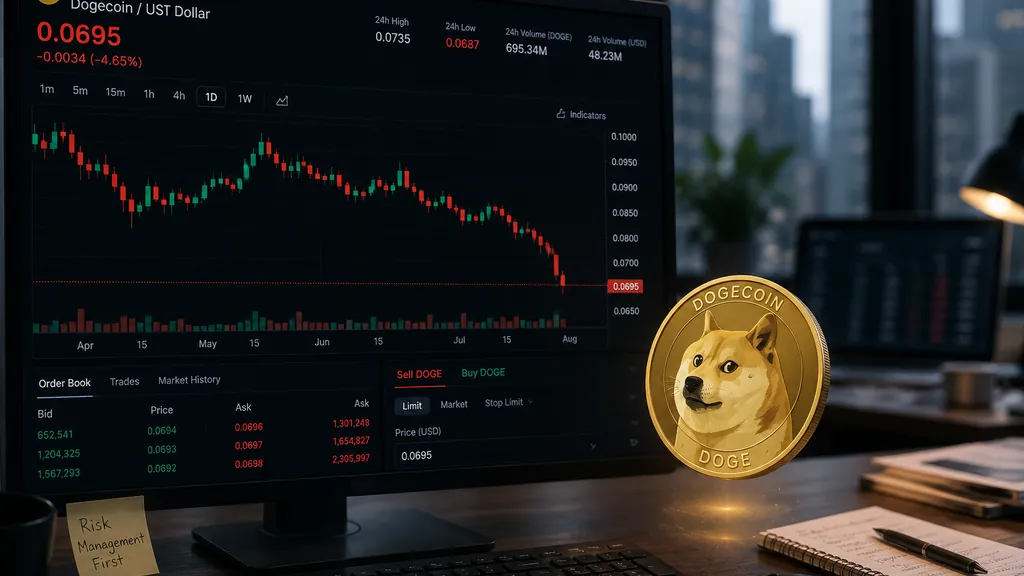 Dogecoin Falls Below $0.070 Amid Risk-Off Market Sentiment