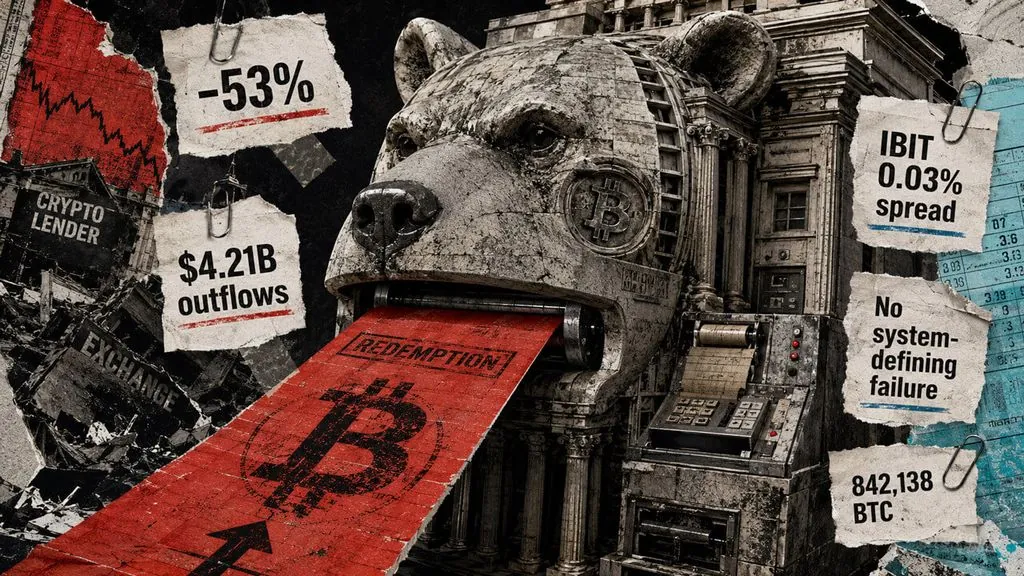 Bitcoin ETF Redemptions Signal Institutional Shift as Liquidity Drains