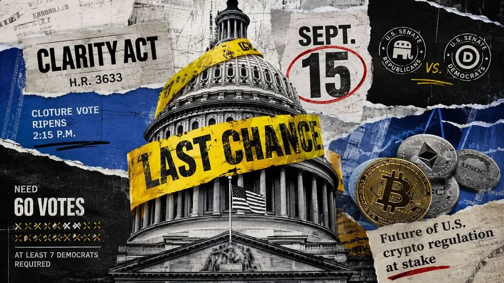 White House Pressures Senate Democrats on CLARITY Act Vote Before Sept. 15
