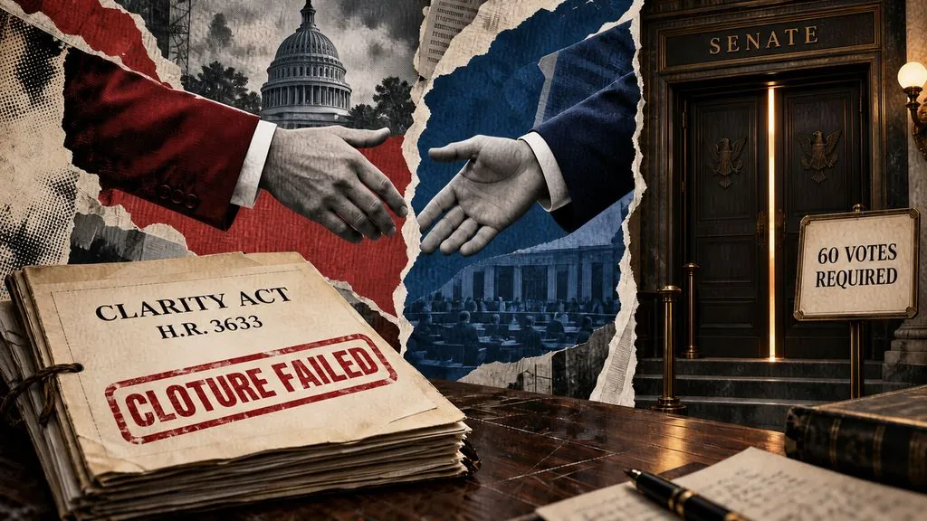 Senate Rejects CLARITY Act After Bipartisan Negotiations Collapse